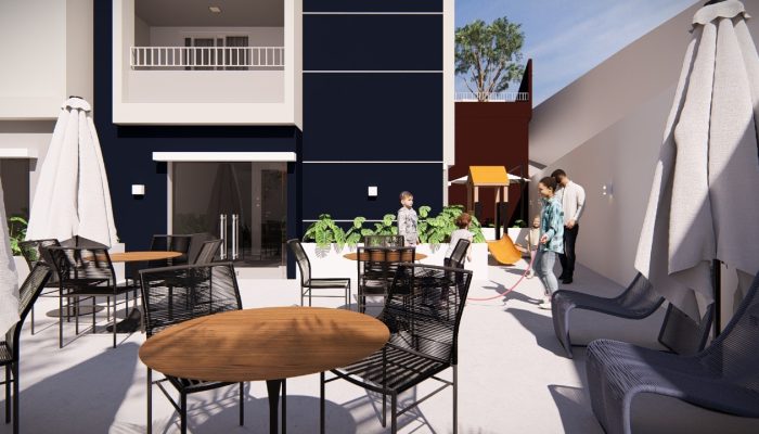 Salao de festas descoberto